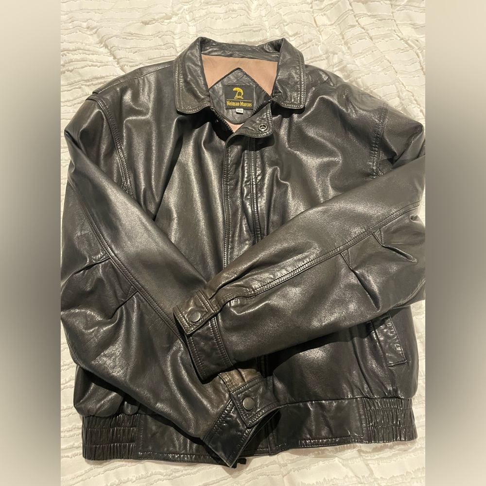 Vintage Leather Jacket Neumann Marcus 40